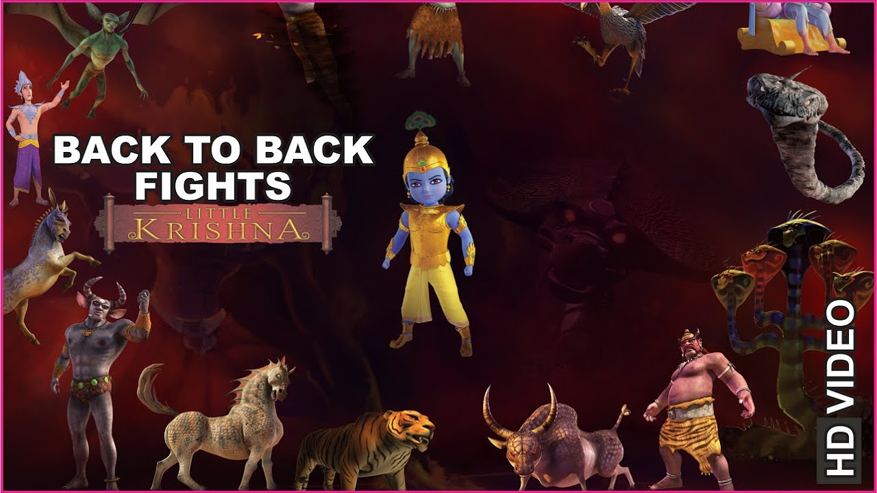 Little Krishna Back to Back Fights  HD  English