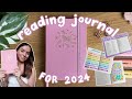 2024 reading journal set up   simple spreads