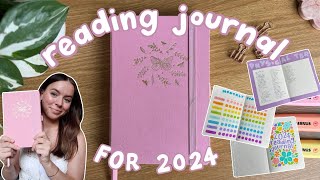 2024 reading journal set up! ✏  (simple spreads)