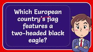 𝗔𝗡𝗦𝗪𝗘𝗥 ⊳ Which European country's flag features a two headed black eagle? Red And Black Eagle Flag