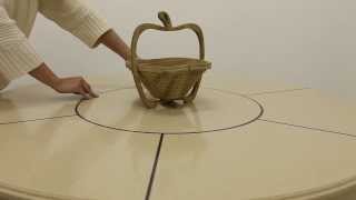 видео Кухонный стол из искусственного камня: раздвижной, овальный, круглый