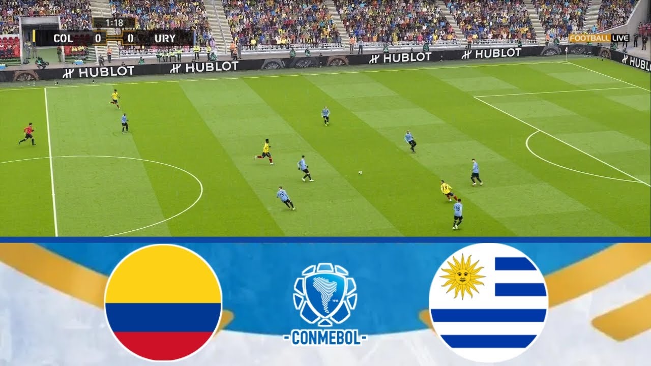 COLOMBIA VS URUGUAY WCQ SOUTH AMERICA 2023/2024 FOOTBALL LIFE 2023