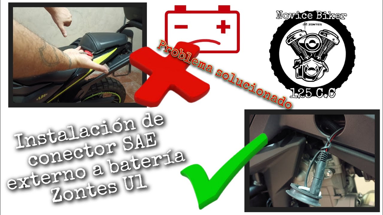 Solución problema con la batería de Zontes U1 125