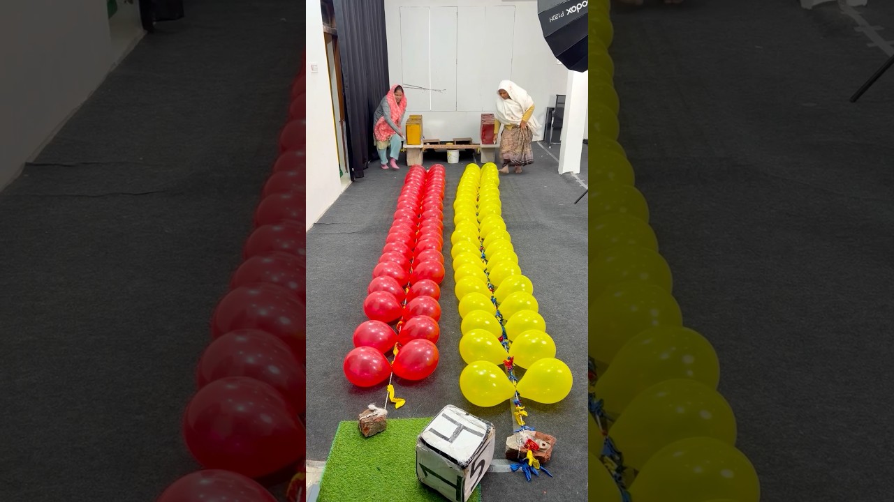 Экстремальный челлендж по лопанию воздушных шариков | Не моргайте!