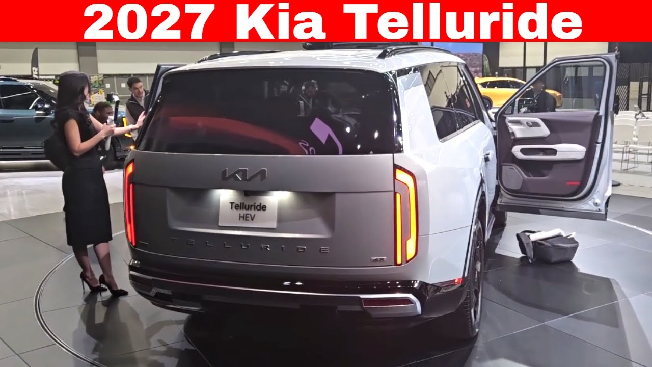 Первый взгляд на Kia Telluride 2027 года — радикальный редизайн и гибридная силовая установка на ...