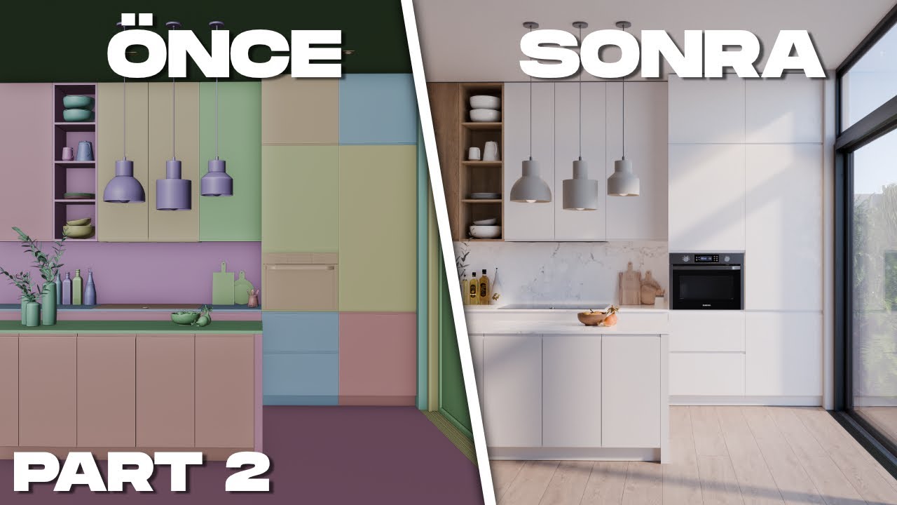 Blender ile Gerçekçi İç Mekan Modelleme: Mutfak Part 02