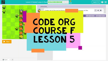 Code.org Course F Lesson 5 Nested Loops in Maze Code Org 2020 - Express Lesson 13 - D Lesson 12
