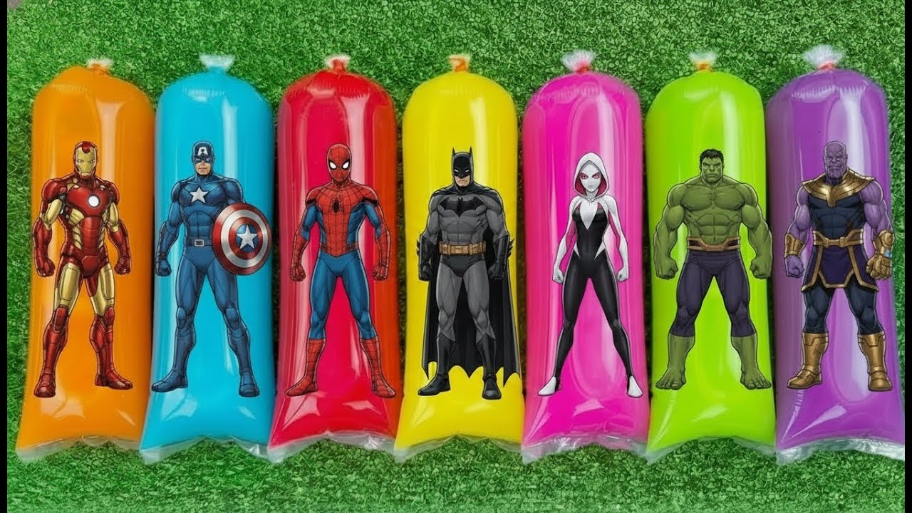 SUPER HERO: Spider man, Iron man, Captain America, Batman, Spider Girl, Hulk, Thanos.