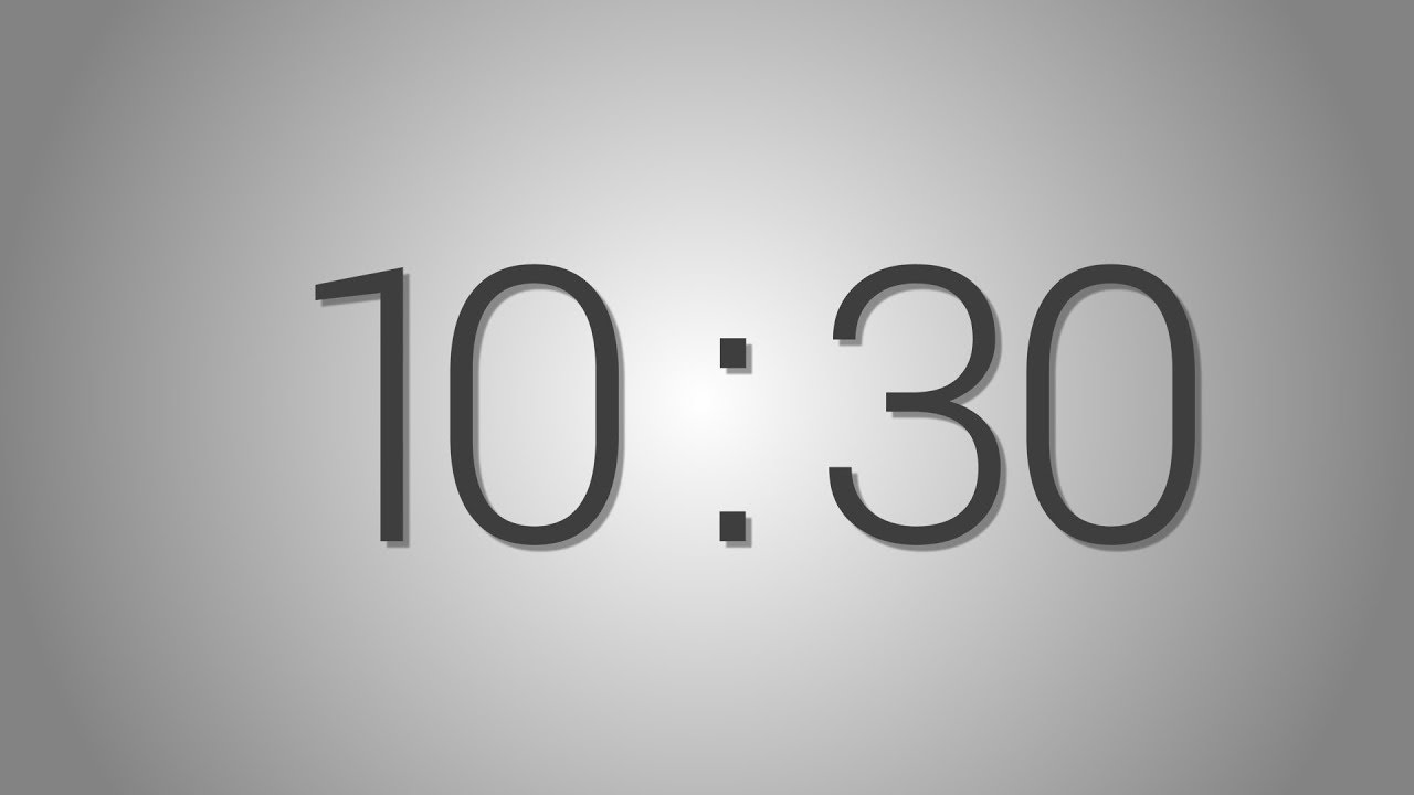 10 Minutes 30 seconds countdown Timer Beep at the end