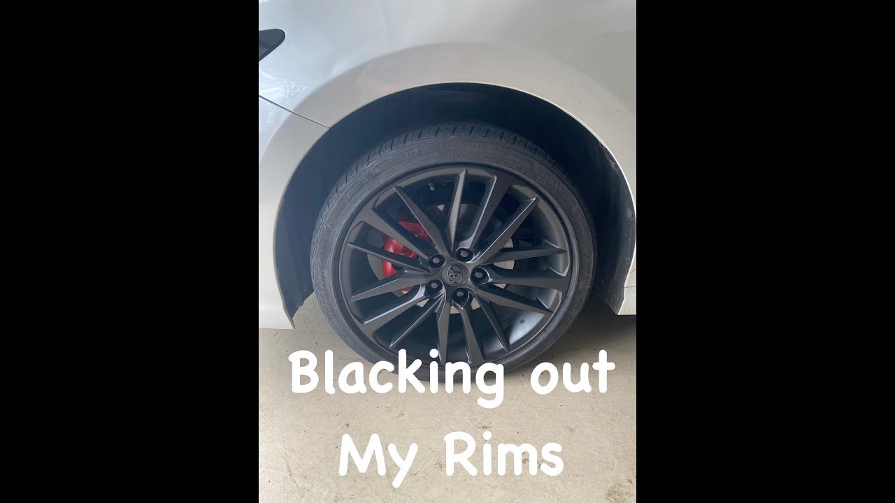 NEW RIMS on My Camry! (Matte Black)!! - YouTube