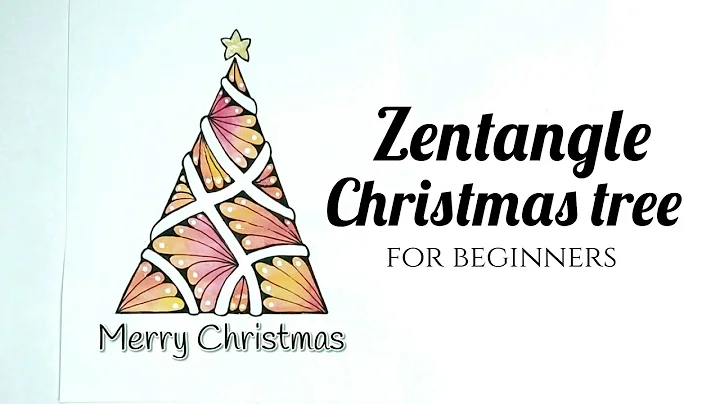 Christmas tree drawing ⭐ Zentangle Christmas tree idea  ⭐ Abstract Christmas tree
