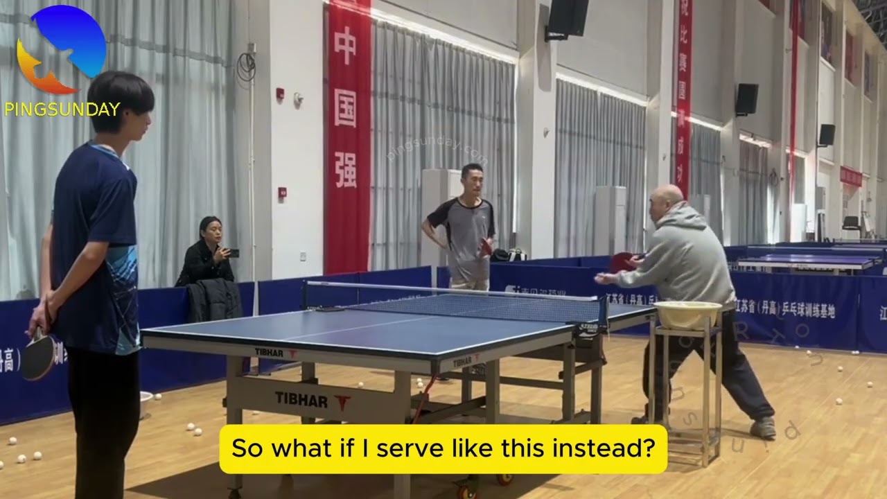 Outline Video Coach Chen: How to have a good serve in table tennis