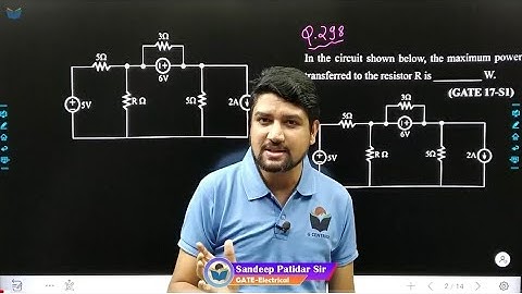 Lec 81 Problem Based on Maximum Power Transfer Theorem || Network Theory For GATE