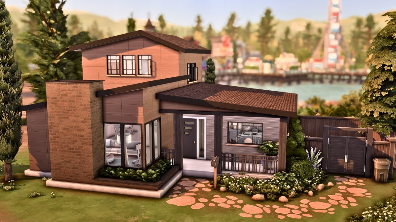 Cozy Starter Home 🏡 The Sims 4 Speed Build | No CC - YouTube