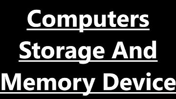 CISCE-Class IV-Computer-Computer-Chapter I-Computers:Storage And Memory Device-2020-04