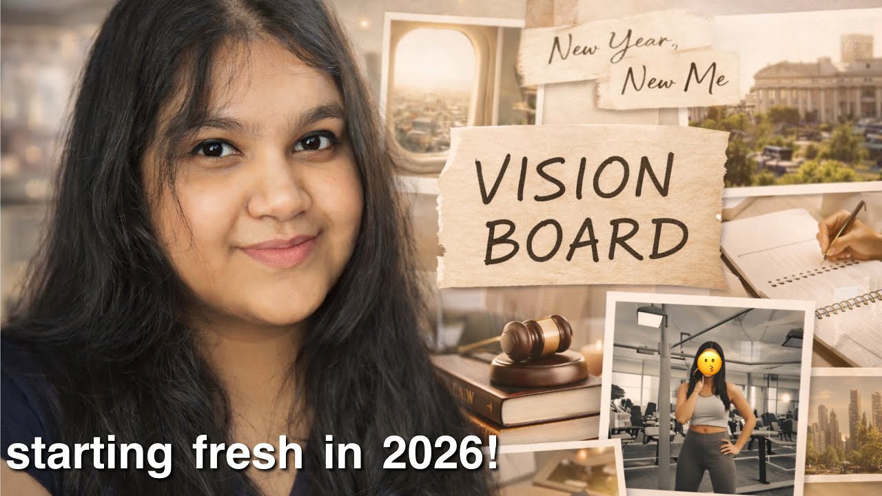 MENTAL HEALTH + MAKING VISION BOARD 2026 ⭐️📚💗👩‍⚖️🫶🏻