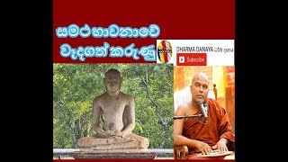සමථ භාවනාවේ වෑදගත් කරුණු - Ven. Galigamuwe Gnanadeepa Thero