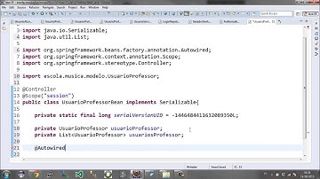 Projeto escola de música com JSF, Primefaces, Spring, Hibernate - Aula 64