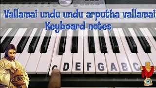 Miniatura de vídeo de "Vallamai undu keyboard notes | வல்லமை உண்டு #tamilchristiansongs #keyboardnotes #69"