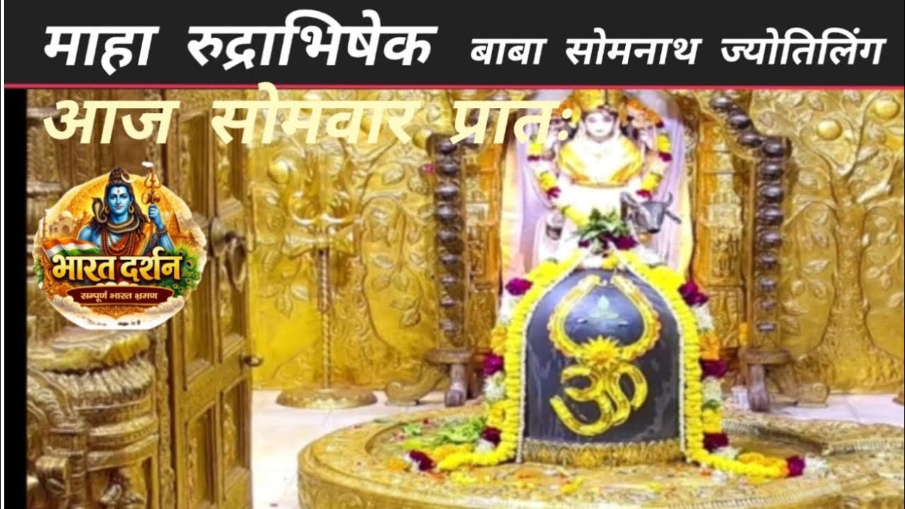 माहा रुद्राभिषेक #bharatdarshan #somnathjyotirlinga #somnathaarti #somnathtemple #somnath_darsan 