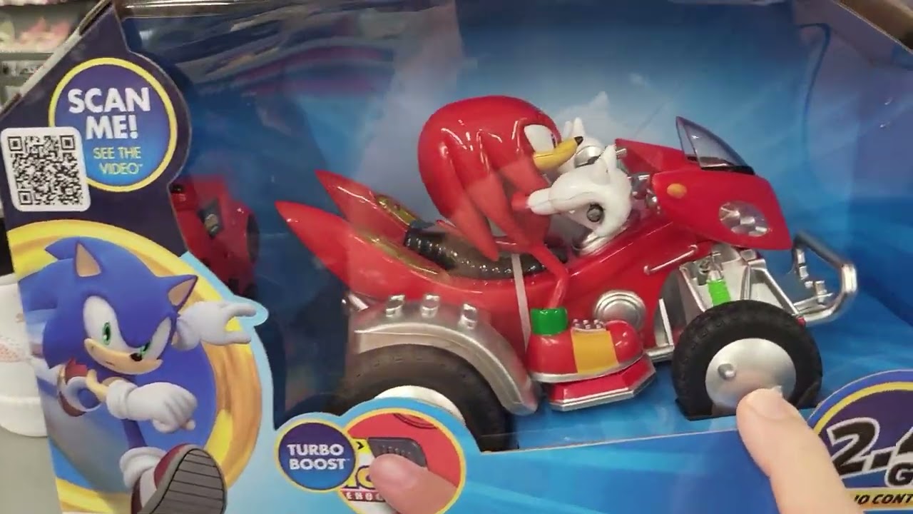 SONIC THE HEDGEHOG RC TOYS - KNUCKLES THE ECHIDNA $19.99 REMOTE CONTROL IN CAR - SHOPPING AT
