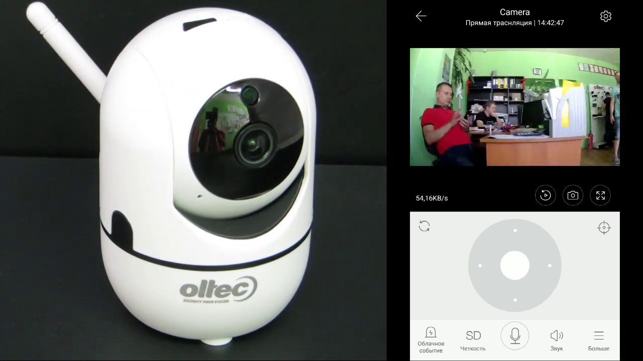 Беспроводная wifi ip камера видеонаблюдения Oltec IPC-122WIFI