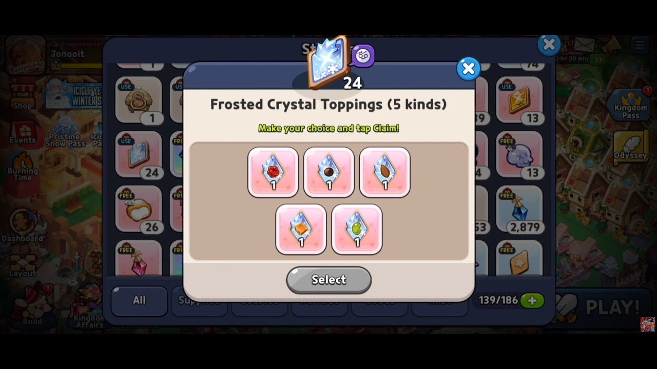 New Topping Frosted Crystal: Upgrade & How to Get Them - Cookie Run ...