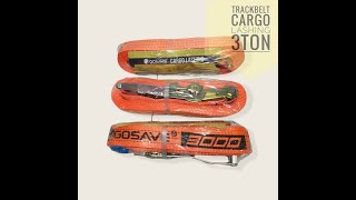 GOSAVE Webbing Cargo 3Ton x 10M Lashing Belt Rachet Tie Down Trackbelt