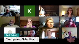 Montgomery Selectboard Meeting | 04/05/2021