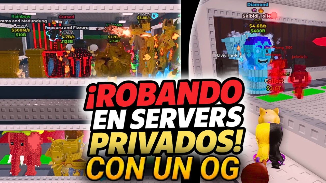 ROBÉ EN SERVIDORES PRIVADOS con un OG en mi BASE… ¿ME LO ROBARON? 😱🔥