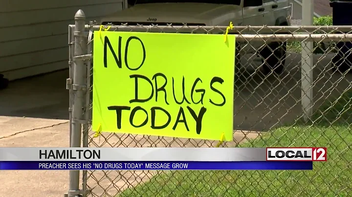 Hamilton preacher sees his "No Drugs Today" messag...