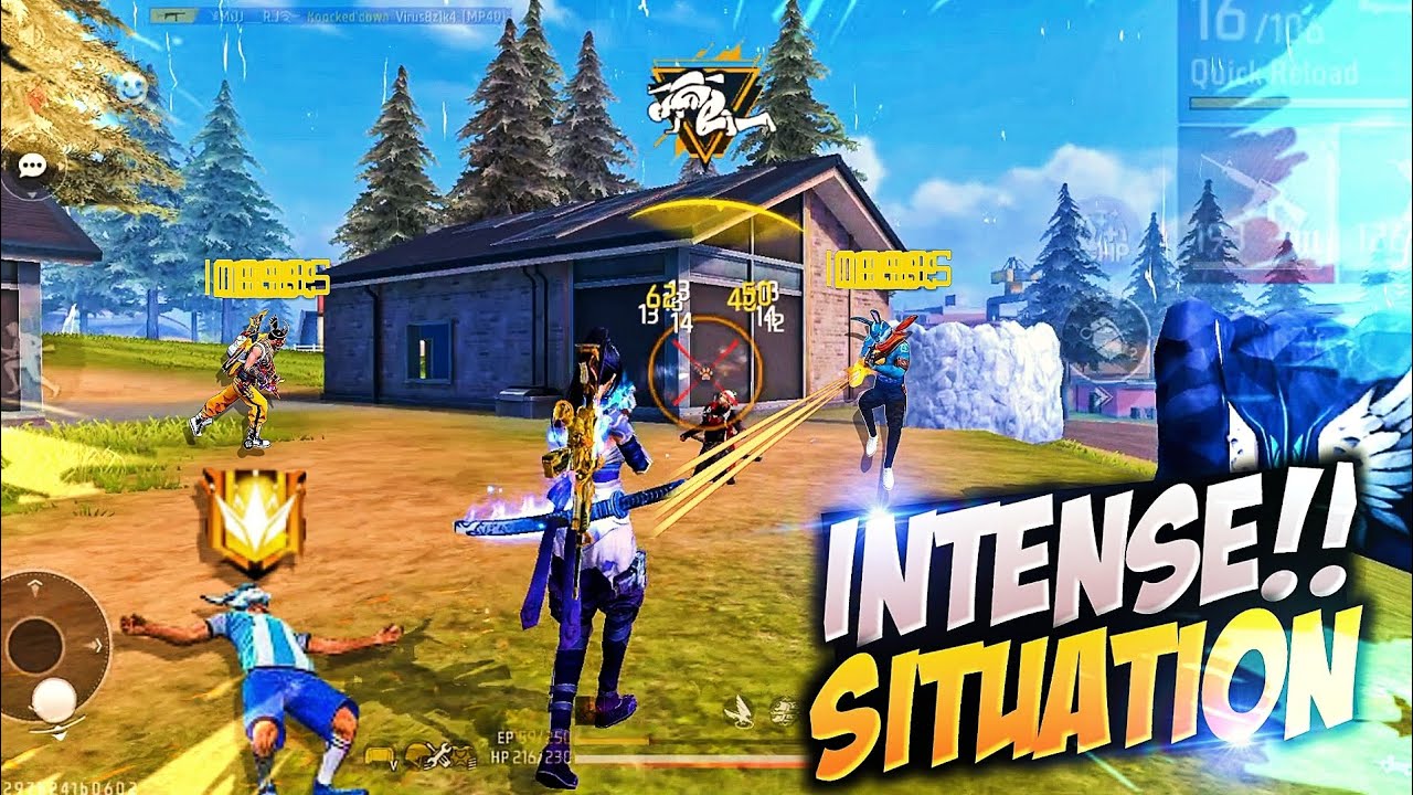FREEFIRE BEST🔥 SOLO VS SQUAD GOD LEVEL GAMEPLAY - GARENA FREEFIRE - YouTube