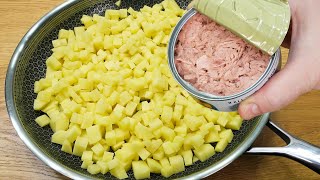 If you have potatoes and canned tuna at home. It's so delicious that I cook it every day❗