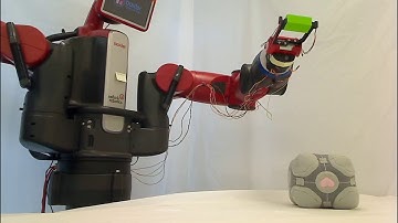 Baxter Touches a Target Object with the End Effector