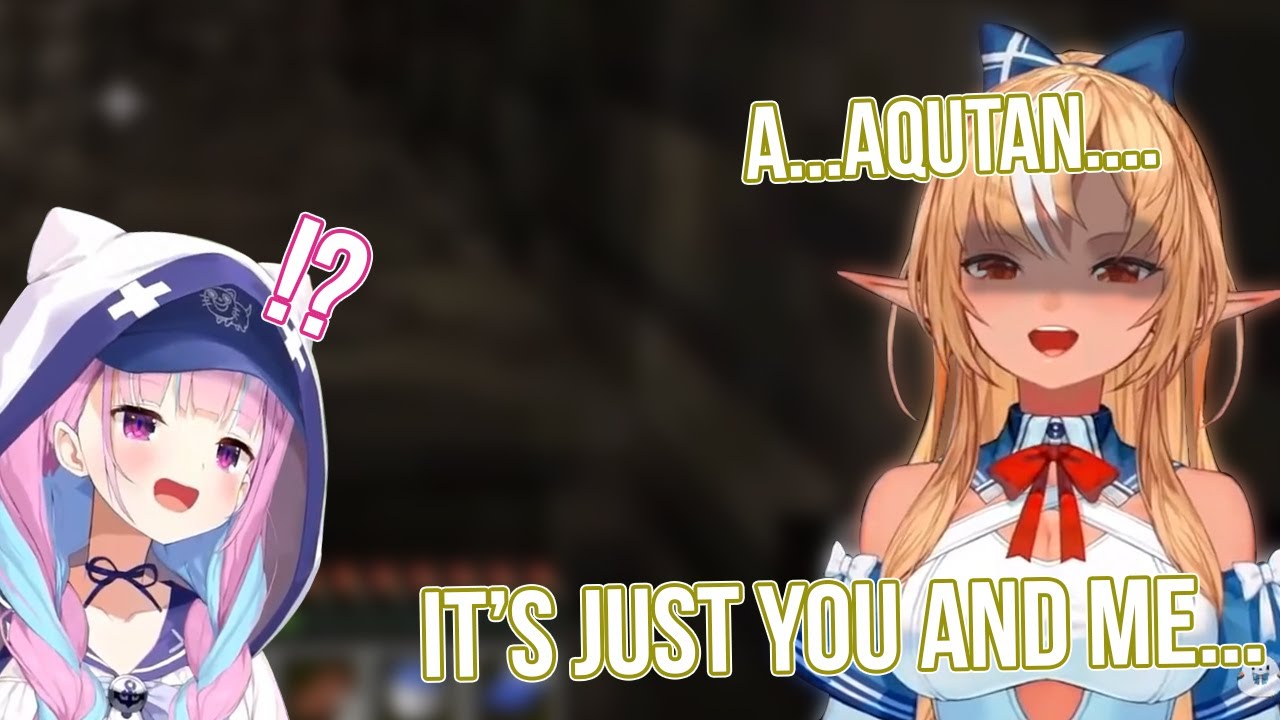 Alone With Aqua, Flare Turned Into Flare-oji [Shiranui Flare/Minato Aqua/Hololive]