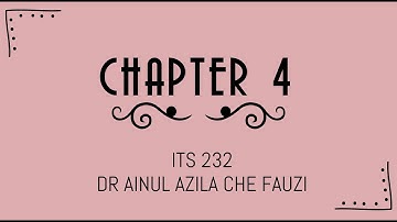 Chapter 4: Part 1 - Entity Relationship (ER) Modelling