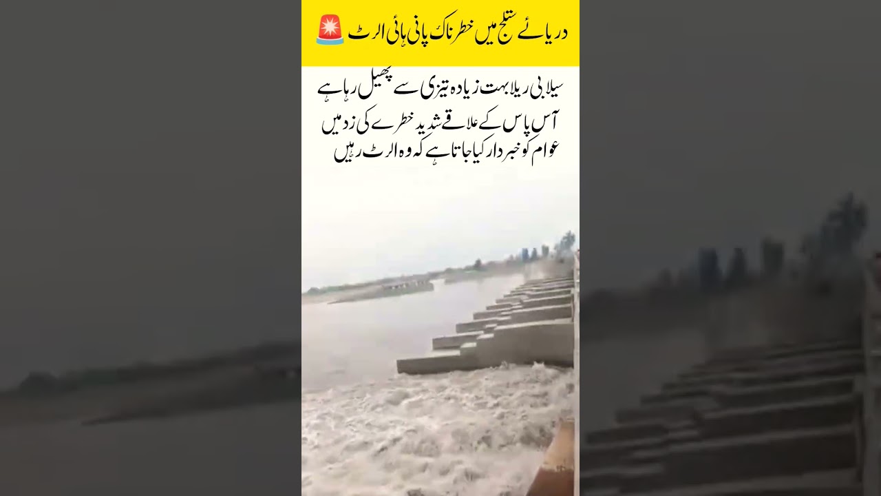 "High Alert – Sutlej River Floods at Dangerous Levels"