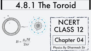 4.8.2 The Toroid. Chapter 04. Moving Charges and Magnetism. Class 12 Physics. NCERT
