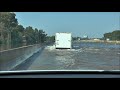 Hurricane Harvey, Beaumont, Texas DRIVING THROUGH FLOOD WATERS ON Interstate 1-10