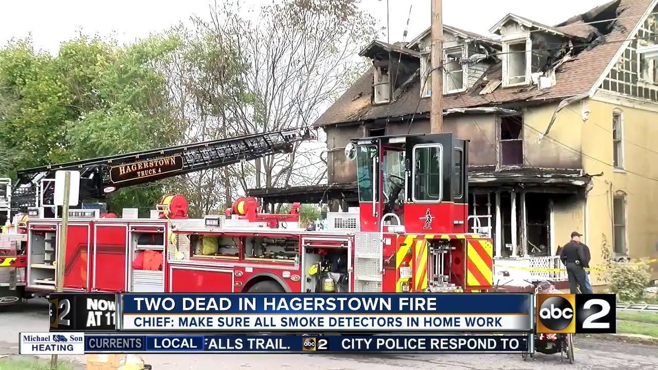 Two people die in Hagerstown fire overnight YouTube