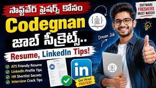 Codegnan : Job Secrets for Software Freshers – Resume, LinkedIn Tips! | SumanTV