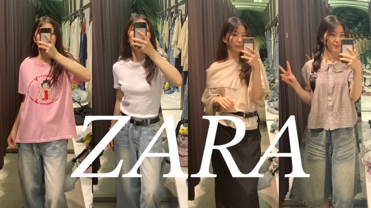 자라 신상 입어보기 이런 여름 저런 여름 다있는 이번 여름 | 기본템 | 옷 구경 | 데일리룩