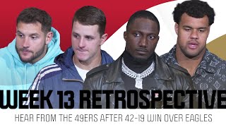 Kyle Shanahan, Deebo Samuel, Brock Purdy and more break down 49ers' Week 13 win | NBC Sports BA