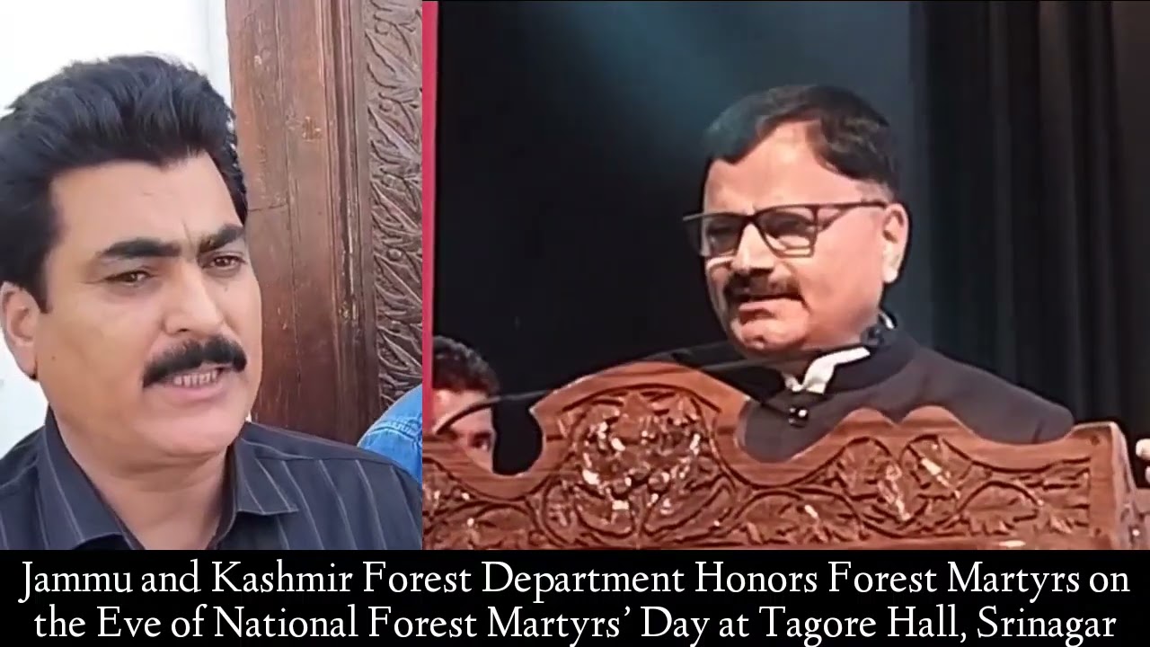 J&K Forest Department Honors Forest Martyrs on the Eve of National Forest Martyrs’ Day at Srinagar