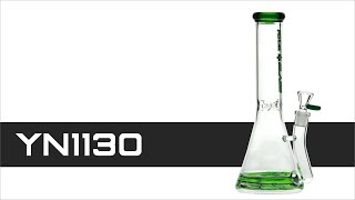 YN1130 | NG NICE GLASS 11 inch Double O-Ring Perc