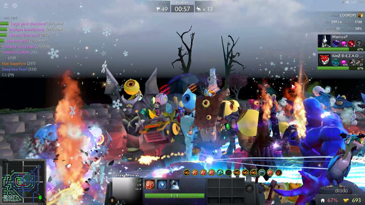 Dota 2 Gem Td Brasil TOP Tower Star Sapphire