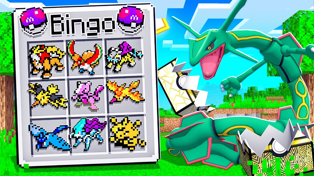Catch A POKEMON BINGO To Get A GOD LUCKY BLOCK