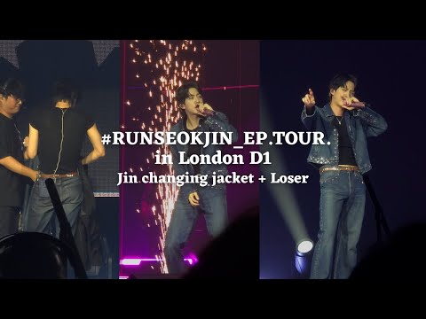 250805 Jin changing jacket + Loser —BTS Jin RUNSEOKJIN_EP.TOUR