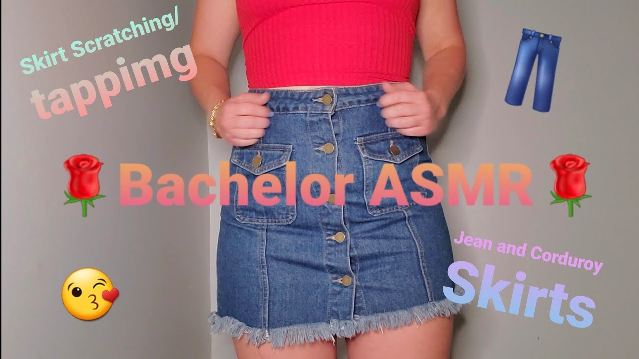 ASMR - Skirt Scratching/Tapping 🤯 😘 ~No Talking~ (Jean and Corduroy Sounds)