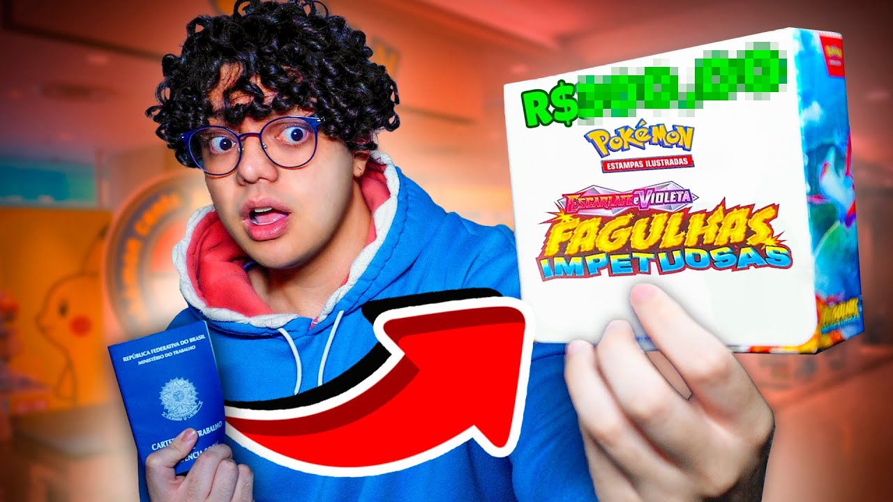 GASTEI MEU SALÁRIO NESSA CAIXA COM MAIS DE 200 CARTAS DE POKEMON